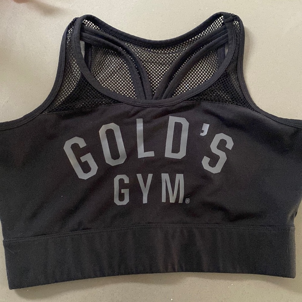 Crop top black Golds gym